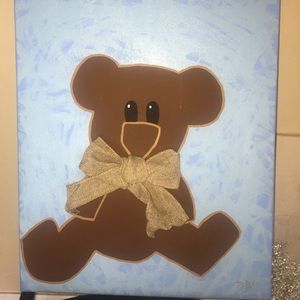 12x12 Big Bow Bear 🧸 Painting